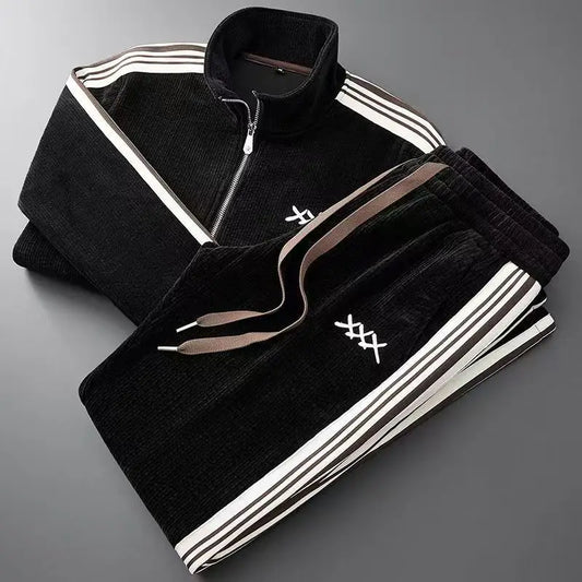 Alessandro Veneti Corduroy Sport Tracksuit