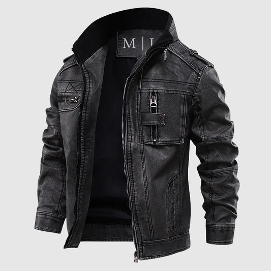 Alessandro Veneti Midnight Biker Jacket