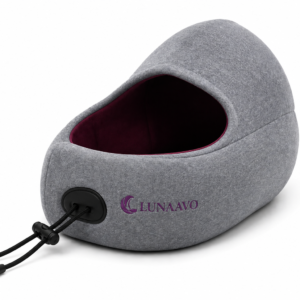 LUNAAVO Hooded Travel Comfort Pillow