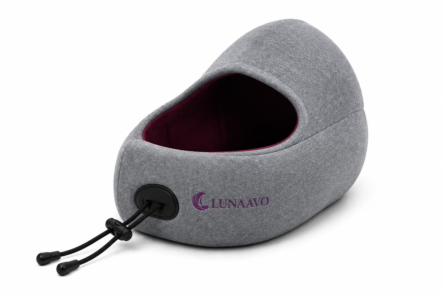 LUNAAVO Hooded Travel Comfort Pillow